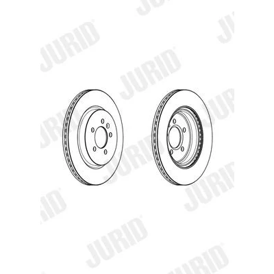 Kuva JURID 562975JC Jarrulevyt 315 23 5 115 Tuuletettu pinnoitettu Ruuveilla OPEL: Insignia B Grand Sport, Zafira C Tourer, Sports Tourer