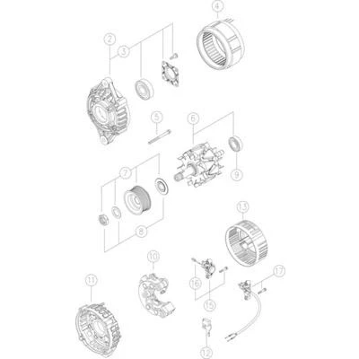 Kuva MAHLE ORIGINAL MG 575 Laturi 14V 150A
