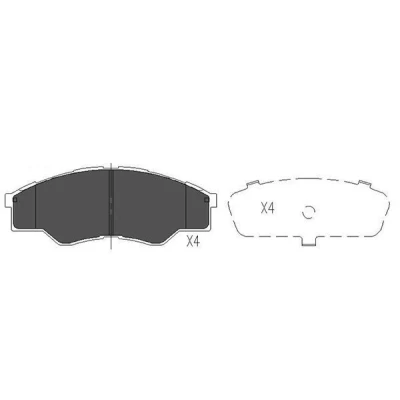 Kuva KAVO PARTS KBP 9102 Jarrupalat TOYOTA: HILUX 3 Pick up, 6 up