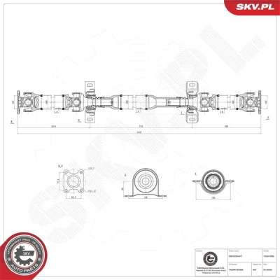 Kuva Vetoakseli ESEN SKV 76SKV096