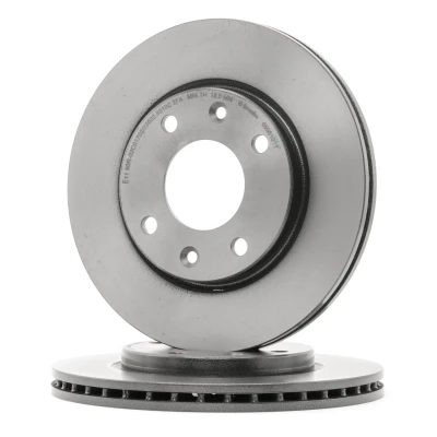 Kuva BREMBO 09.9610.11 Jarrulevyt 247 20,4 4 tuuletettu sisältä pinnoitettu Ruuveilla PEUGEOT: 206 Hatchback, 205 II SW