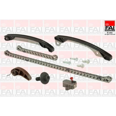 Kuva FAI AutoParts TCK249WONG Jakoketjusarja ilman tiivisteitä, hammaspyöriä Yksinkertainen, Ketju hiljainen NISSAN: MICRA 4