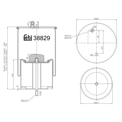 Kuva FEBI BILSTEIN 38829 Metallipalje, ilmajousitus