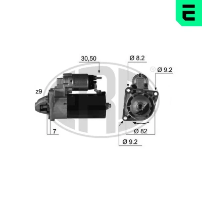 Kuva ERA 220346A Starttimoottori 12 1,4 9 FIAT: Ducato III Van, Flatbed Kuorma auto / Alusta, Bussi, ALFA ROMEO: MiTo, 159 Sedan
