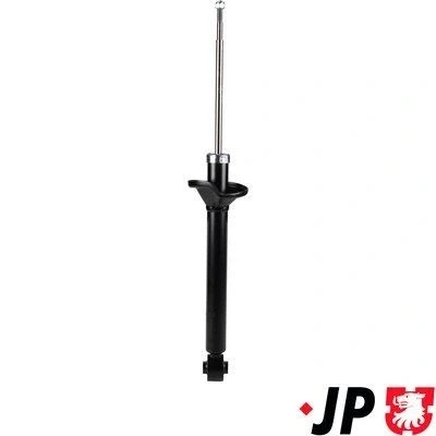Kuva JP GROUP 3852100800 Iskunvaimentimet Taka akseli Kaasupaine Kaksiputki Joustintuki Tappi ylhäällä, Silmukka alhaalla MAZDA: 2 Hatchback