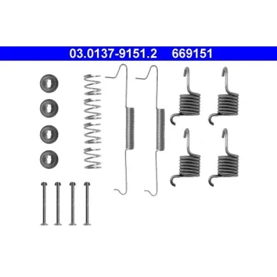 Kuva ATE 03.0137 9151.2 Tarvikesarja Jarrukengät VOLKSWAGEN: LT 28 35 I Van