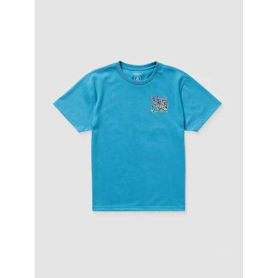 Kuva Volcom TEE EYE WARP Printtipaita lapsille, Koko: 122 128, Blue turq