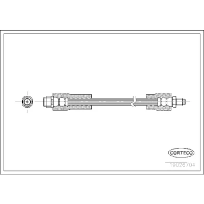 Kuva CORTECO 19026704 Jarruletku Etuakseli 280 MERCEDES BENZ: E sarja Sedan, T modell, A