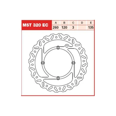 Kuva TRW MST320EC Jarrulevyt 260 3