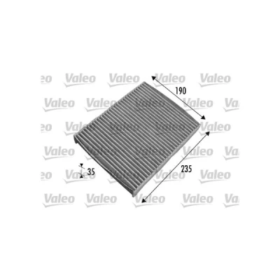 Kuva VALEO CLIMFILTER PROTECT 698693 Raitisilmasuodatin Aktiivihiilisuodatin 235mm 190mm 35mm FORD: Fusion Farmari, FIESTA 5, 5 Van