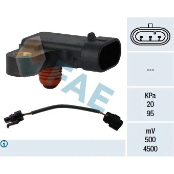 Kuva Tunnistin, imusarjapaine CHEVROLET, DAEWOO, OPEL OE 25184081, 48 03 550, 96330547