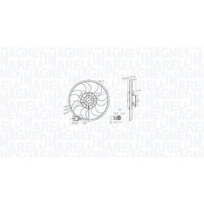 Kuva MAGNETI MARELLI 069422864010 Jäähdyttimen Tuuletin 3905 12 342 OPEL: Astra H Caravan, Hatchback, Zafira B