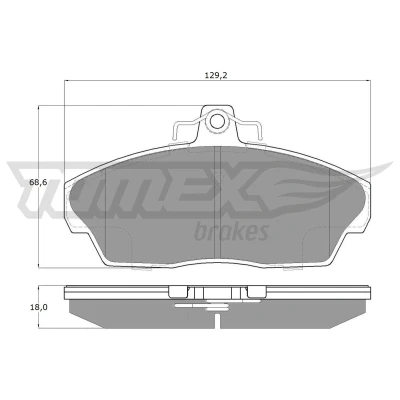 Kuva TOMEX brakes TX 15 40 Jarrupalat Etuakseli LAND ROVER: Freelander I SUV, SUV Cabriolet
