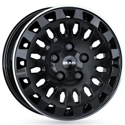 Kuva MAK Overland. Shiny Black Machined Lip 7/17 6/120 ET50 B74