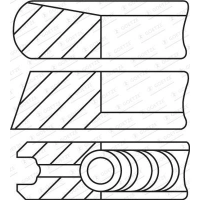 Kuva Goetze ENGINE 08 435207 00 Männänrenkaat 85,5 0,5 Diamond Coated