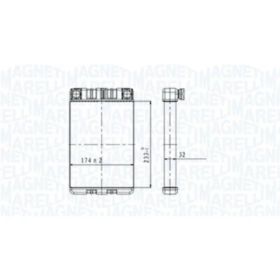 Kuva MAGNETI MARELLI 350218428000 Lämmityslaitteen Kenno MERCEDES BENZ: C sarja T modell, Sedan