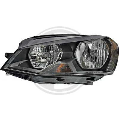 Kuva DIEDERICHS Priority Parts 2216081 Ajovaloumpio Vasen H15, H7/H7 Huomiovalolla Valokorkeussäätimen moottorilla VOLKSWAGEN: Golf 7, 7 Variant