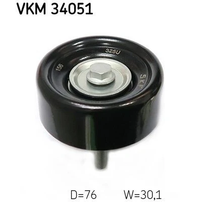 Kuva SKF VKM 34051 Ohjainrulla Kiinnitysmateriaalilla FORD: MONDEO 3 Kombi, 4, Stufenheck