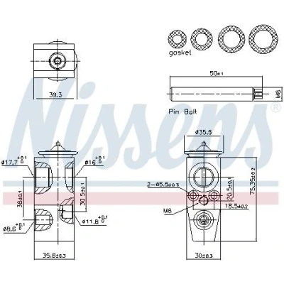 Kuva NISSENS 999448 Ilmastoinnin Paisuntaventtiili FORD: Transit V363 Van