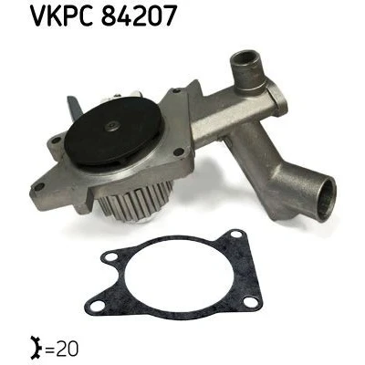 Kuva SKF VKPC 84207 Vesipumppu Hammashihnavedolle FORD: ESCORT 3, Sierra Mk2 Sedan, Hatchback