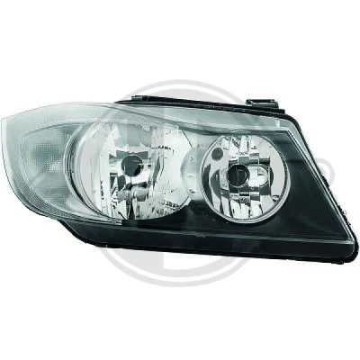 Kuva DIEDERICHS 1216280 Ajovaloumpio Oikea H7/H7 Valokorkeussäätimen moottorilla BMW: 3 Touring, Sedan