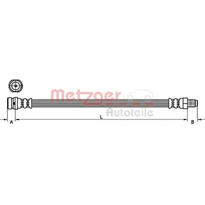 Kuva METZGER 4111214 Jarruletku 422 FORD: Grand C Max