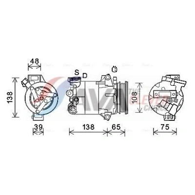 Kuva Ava Quality Cooling FDAK595 Kompressori, ilmastointilaite