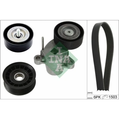 Kuva INA 529 0337 10 Moniurahihnasarja Tarkasta laturin liikkuvuus ja vaihda tarvittaessa. FORD: FOCUS Mk3 Van / Farmari, Mondeo 5 Kombi, 3 Turnier