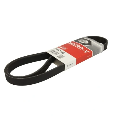 Kuva GATES 6PK1250 Moniurahihna 1250 6 Polyesteri, EPDM (eteenipropeeni dieeni kumi) FleetRunner Micro V OPEL: Astra H Caravan, G CC