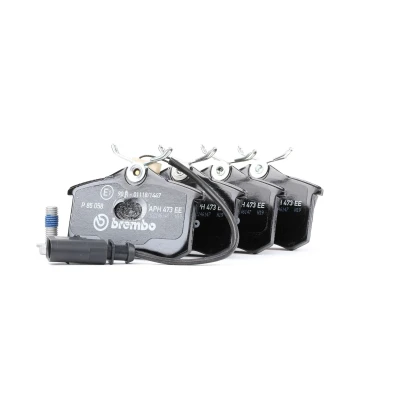 Kuva BREMBO P 85 058 Jarrupalat Sis. kulumisenilmaisimen Jarrusatulan ruuveilla Ilman tarvikkeita SEAT: Alhambra I, VOLKSWAGEN: Sharan I