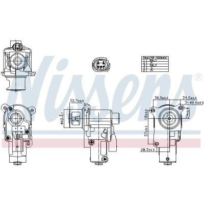 Kuva NISSENS 98552 EGR Venttiili VOLKSWAGEN: Golf 6, Jetta 3, Beetle Cabriolet