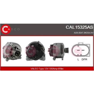 Kuva CASCO CAL10102AS Laturi 12V 90A VOLKSWAGEN: Golf 4, 4 Variant, TRANSPORTER Bus, SKODA: Fabia 1 Combi, I Sedan