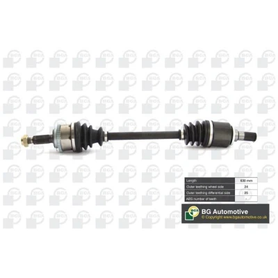 Kuva BGA DS3604L Vetoakseli Etuakseli, vasen 630