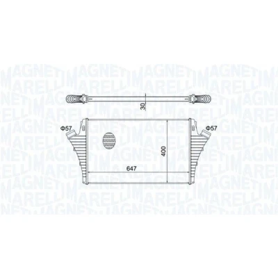 Kuva MAGNETI MARELLI 351319204650 Välijäähdytin OPEL: Vectra C Caravan