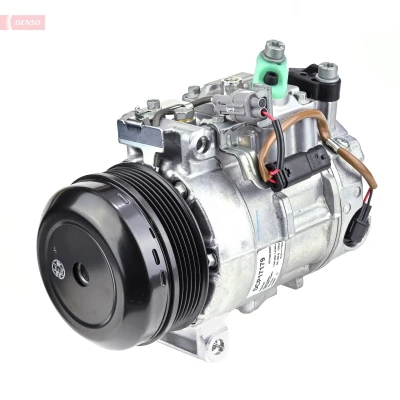 Kuva DENSO DCP17179 Ilmastoinnin Kompressori 6SBU16C 12 PAG 46 R 134a magneettikytkimellä MERCEDES BENZ: C sarja T modell, E Sedan, modell