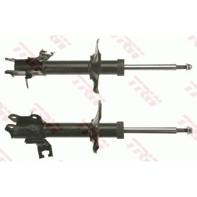 Kuva TRW TWIN JGM9801T Iskunvaimentimet Etuakseli Kaasupaine 45 20 Kaksiputki Joustintuki Tappi ylhäällä, Silta alhaalla M12x1.25