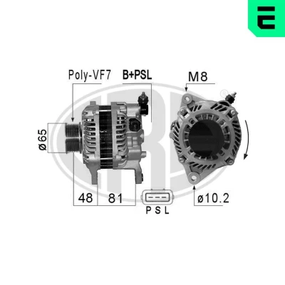 Kuva ERA 210838A Laturi 14V 130A NISSAN: NP300 Navara Pick up, Pathfinder 3