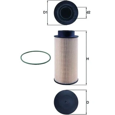 Kuva MAHLE ORIGINAL KX 182/1D Polttoainesuodatin Suodatinpanos SCANIA: P,G,R,T series