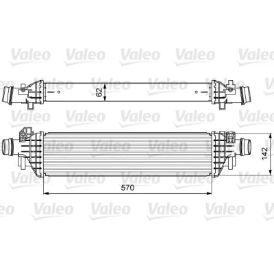 Kuva VALEO 818628 Välijäähdytin ilman EGR venttiiliä