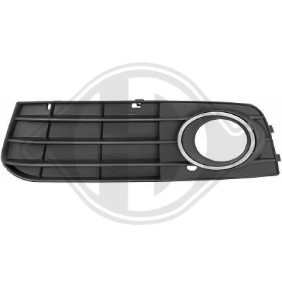 Kuva DIEDERICHS 1018047 Puskurin Ritilä reikä/reiät sumuvaloille Vasen AUDI: A4 B8 Sedan, Avant