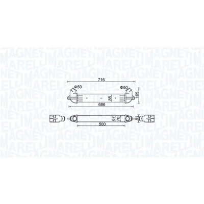 Kuva MAGNETI MARELLI 351319204610 Välijäähdytin