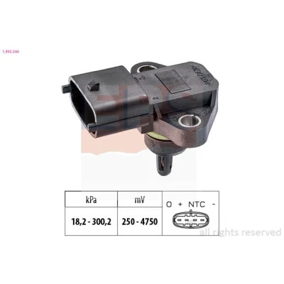 Kuva FACET 10.3344 Paineilma Anturi, Korkeus Made in Italy OE Equivalent
