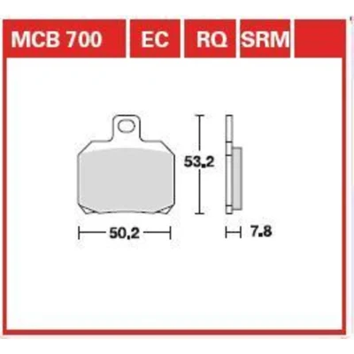 Kuva TRW Sinter Street MCB700SH Jarrupalat