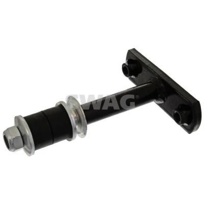 Kuva SWAG 80 94 1187 Koiranluu Etuakseli, vasen, oikea M10 x 1,25 mutterilla, laakerilla, aluslaatat Teräs MITSUBISHI: Pajero Sport 1 SUV