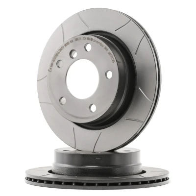 Kuva BREMBO MAX LINE 09.7727.75 Jarrulevyt 276 19 5 tuuletettu sisältä, lovella pinnoitettu hiiliteräs Ruuveilla BMW: 3 Coupe, Touring, Sedan