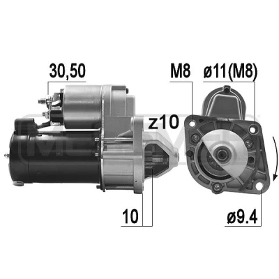 Kuva ERA 880006 Sytytyspuola 4 VOLKSWAGEN: Golf 4, Touran I, Variant, SEAT: Leon I Hatchback, II Ibiza 2