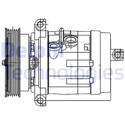 Kuva Kompressori, ilmastointilaite DELPHI TSP0155984