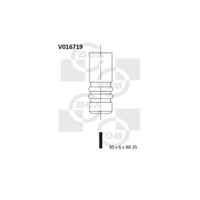 Kuva Pakoventtiili AUDI, SEAT, SKODA, VW OE 03F109611B, 03F109611C