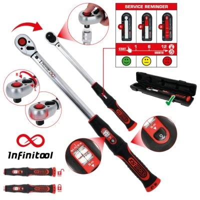 Kuva KS TOOLS 516.9042 Momenttiavain 12,5 (1/2&quot;)mm (tuumaa) 20Nm 200Nm neliönmuotoinen (square) DIN 3120, ISO 1174, EN 6789, 1:2017(E) 510mm