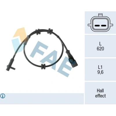 Kuva Tunnistin, kiertonopeus, Taka akseli FORD OE 1761071, 1809603, 2094995